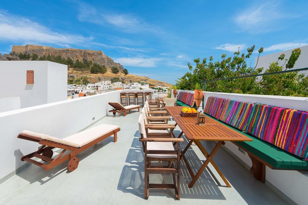 Villa Eftihia In Lindos ภายนอก รูปภาพ
